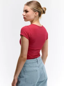 GATE Koszulka basic z elastyczną gumką| Koszulki I Topy·Koszulki