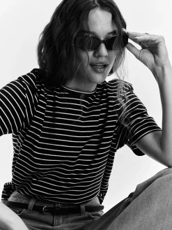 GATE Koszulka w prążki| Koszulki I Topy·Koszulki