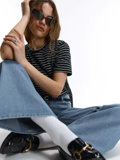 GATE Koszulka w prążki| Koszulki I Topy·Koszulki