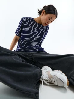 GATE Koszulka w prążki| Koszulki I Topy·Koszulki