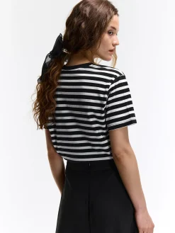 GATE Koszulka w prążki| Koszulki I Topy·Koszulki