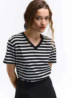 GATE Koszulka w prążki| Koszulki I Topy·Koszulki