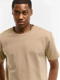 GATE Koszulka w strukturalny wzór| Koszulki·Koszulki ☀️|Koszulki·Basic Koszulki I Podkoszulki