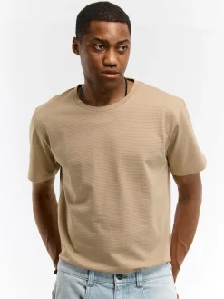 GATE Koszulka w strukturalny wzór| Koszulki·Koszulki ☀️|Koszulki·Basic Koszulki I Podkoszulki