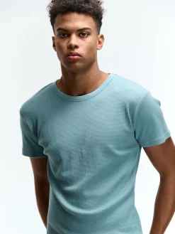 GATE Koszulka w strukturalny wzór| Koszulki·Koszulki ☀️|Koszulki·Basic Koszulki I Podkoszulki