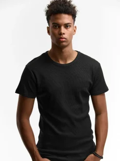 GATE Koszulka w strukturalny wzór| Koszulki·Koszulki ☀️|Koszulki·Basic Koszulki I Podkoszulki