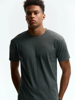 GATE Koszulka w strukturalny wzór| Koszulki·Koszulki ☀️|Koszulki·Basic Koszulki I Podkoszulki