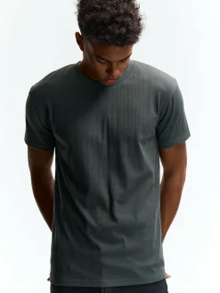 GATE Koszulka w strukturalny wzór| Koszulki·Koszulki ☀️|Koszulki·Basic Koszulki I Podkoszulki