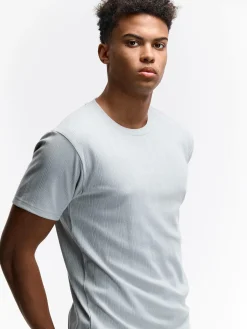 GATE Koszulka w strukturalny wzór| Koszulki·Koszulki ☀️|Koszulki·Basic Koszulki I Podkoszulki