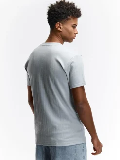 GATE Koszulka w strukturalny wzór| Koszulki·Koszulki ☀️|Koszulki·Basic Koszulki I Podkoszulki