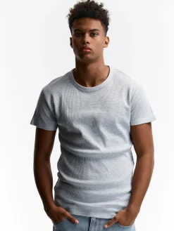 GATE Koszulka w strukturalny wzór| Koszulki·Koszulki ☀️|Koszulki·Basic Koszulki I Podkoszulki