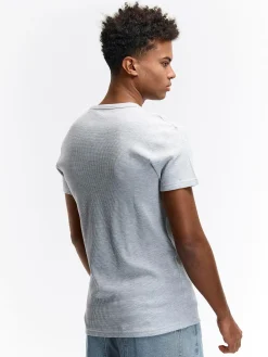 GATE Koszulka w strukturalny wzór| Koszulki·Koszulki ☀️|Koszulki·Basic Koszulki I Podkoszulki