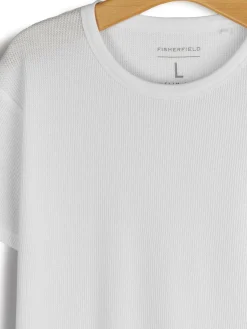 GATE Koszulka w strukturalny wzór| Koszulki·Koszulki ☀️|Koszulki·Basic Koszulki I Podkoszulki