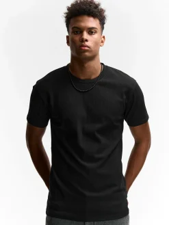 GATE Koszulka w strukturalny wzór| Koszulki·Koszulki ☀️|Koszulki·Basic Koszulki I Podkoszulki