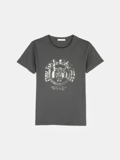 GATE Koszulka z błyszczącym nadrukiem| Koszulki I Topy·Koszulki|Koszulki I Topy·Koszulki Z Nadrukiem