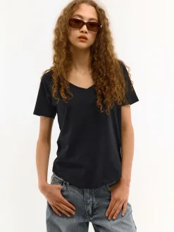 GATE Koszulka z dekoltem w serek| Koszulki I Topy·Koszulki