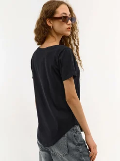 GATE Koszulka z dekoltem w serek| Koszulki I Topy·Koszulki