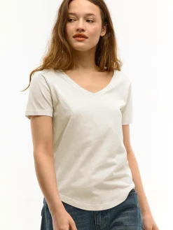 GATE Koszulka z dekoltem w serek| Koszulki I Topy·Koszulki