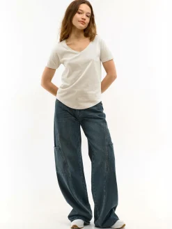 GATE Koszulka z dekoltem w serek| Koszulki I Topy·Koszulki