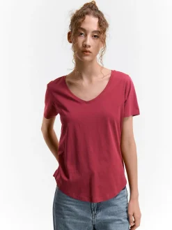 GATE Koszulka z dekoltem w serek| Koszulki I Topy·Koszulki