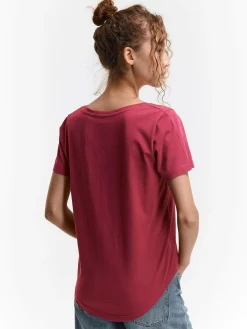 GATE Koszulka z dekoltem w serek| Koszulki I Topy·Koszulki