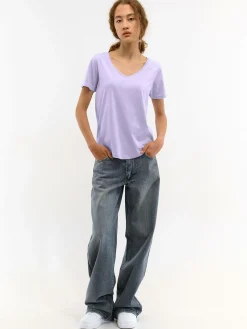 GATE Koszulka z dekoltem w serek| Koszulki I Topy·Koszulki