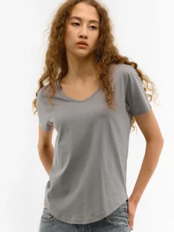 GATE Koszulka z dekoltem w serek| Koszulki I Topy·Koszulki