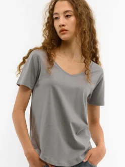 GATE Koszulka z dekoltem w serek| Koszulki I Topy·Koszulki