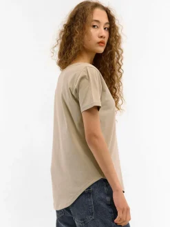 GATE Koszulka z dekoltem w serek| Koszulki I Topy·Koszulki