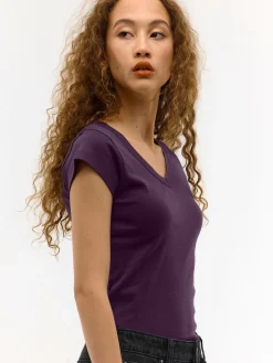 GATE Koszulka z dekoltem w serek| Koszulki I Topy·Koszulki