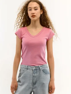 GATE Koszulka z dekoltem w serek| Koszulki I Topy·Koszulki