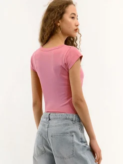 GATE Koszulka z dekoltem w serek| Koszulki I Topy·Koszulki