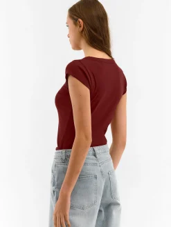 GATE Koszulka z dekoltem w serek| Koszulki I Topy·Koszulki