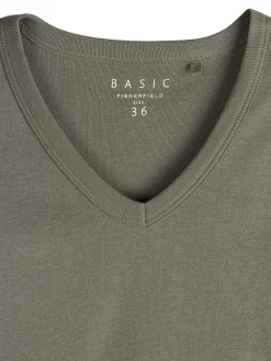 GATE Koszulka z dekoltem w serek| Koszulki I Topy·Koszulki