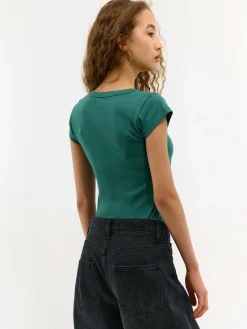 GATE Koszulka z dekoltem w serek| Koszulki I Topy·Koszulki