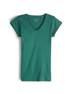 GATE Koszulka z dekoltem w serek| Koszulki I Topy·Koszulki