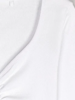 GATE Koszulka z żebrowanej dzianiny| Koszulki I Topy·Koszulki