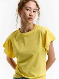 GATE Koszulka z falbaną| Koszulki I Topy·Koszulki