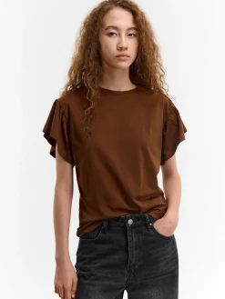 GATE Koszulka z falbaną| Koszulki I Topy·Koszulki