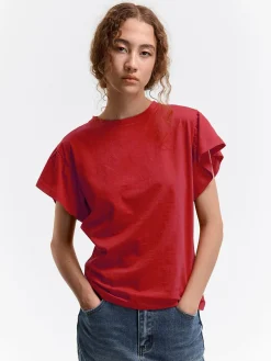 GATE Koszulka z falbaną| Koszulki I Topy·Koszulki