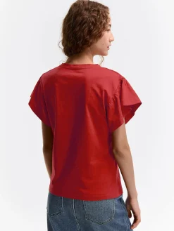 GATE Koszulka z falbaną| Koszulki I Topy·Koszulki