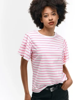 GATE Koszulka z falbaną| Koszulki I Topy·Koszulki