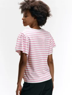 GATE Koszulka z falbaną| Koszulki I Topy·Koszulki