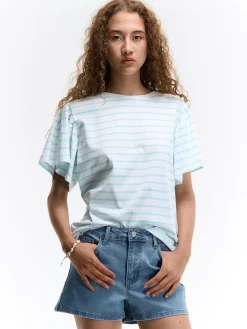 GATE Koszulka z falbaną| Koszulki I Topy·Koszulki