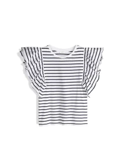 GATE Koszulka z falbaną| Koszulki I Topy·Koszulki