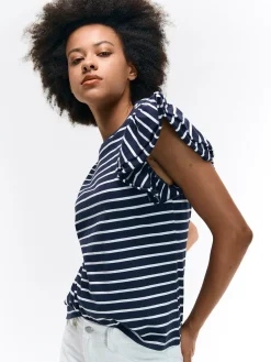 GATE Koszulka z falbaną| Koszulki I Topy·Koszulki