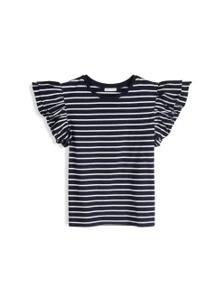 GATE Koszulka z falbaną| Koszulki I Topy·Koszulki