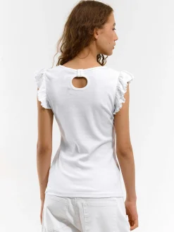 GATE Koszulka z falbaną| Koszulki I Topy·Koszulki