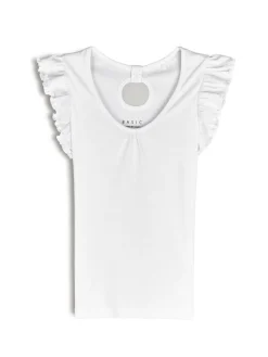 GATE Koszulka z falbaną| Koszulki I Topy·Koszulki