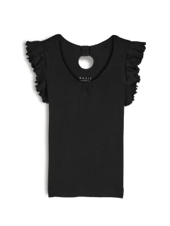 GATE Koszulka z falbaną| Koszulki I Topy·Koszulki